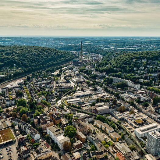 Luftaufnahme mit Blick über den Arrenberg