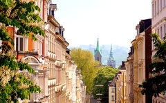 Blick durch die neue Friedrichstraße