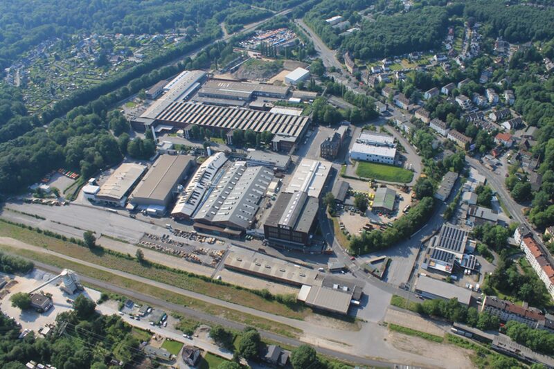 Das ehemalige Schaeffler-Werksgelände von oben.