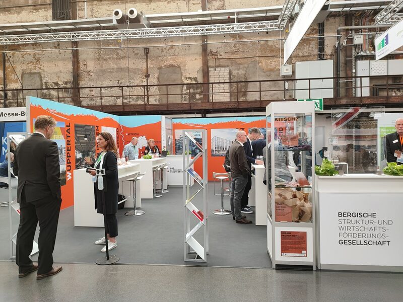 der gemeinsame Messestand der drei Bergischen Großstädte