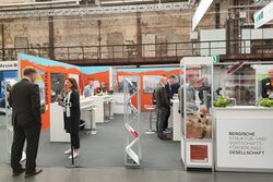 Der Messestand des Bergischen Städtedreiecks auf der polis Convention.