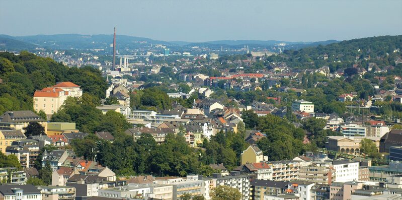 Panorama-Blick über den Stadtteil Barmen