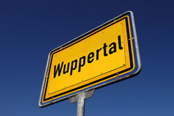 Ortsschild Wuppertal